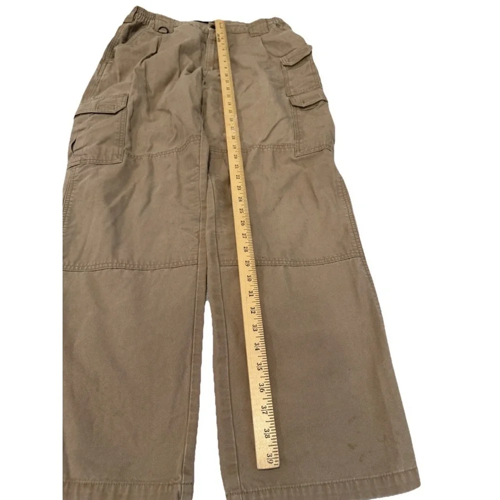 True Religion Men's Travertine Tan Baggy Wide‎ Leg Classic Cargo Pants Size 36